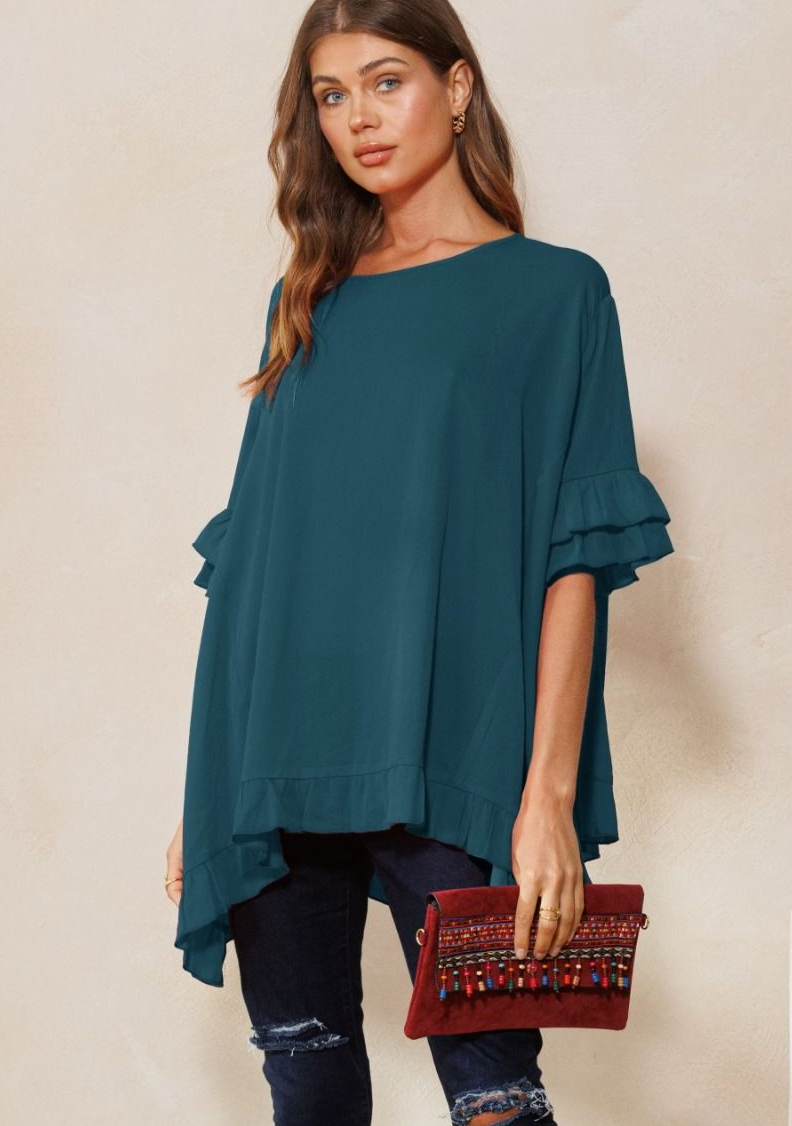 Flutter Sleeve Top