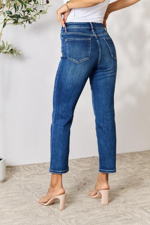BAYEAS CROPPED STRAIGHT JEANS