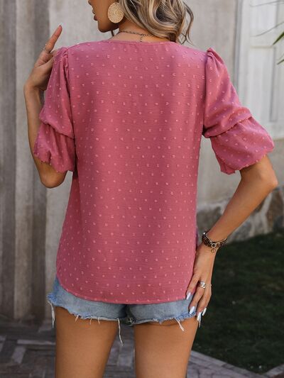 SWISS DOT MAGIC BLOUSE