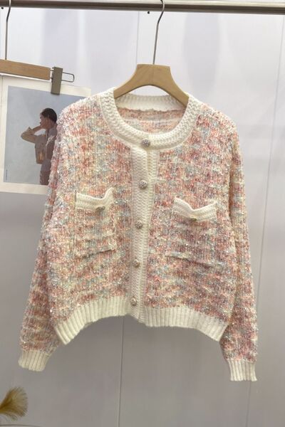 A TOUCH OF PARIS BUTTON UP CARDIGAN