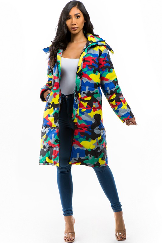 MULTICOLOR PUFFER JACKET