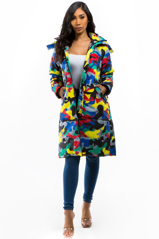 MULTICOLOR PUFFER JACKET