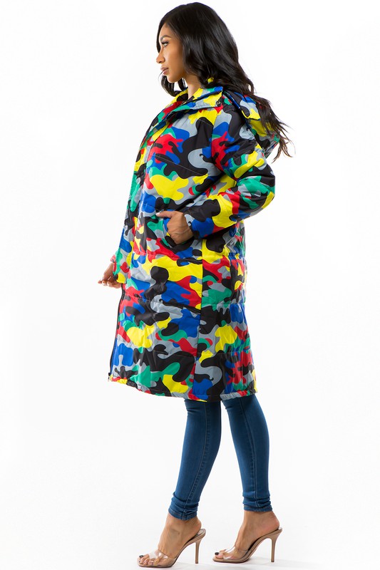 MULTICOLOR PUFFER JACKET