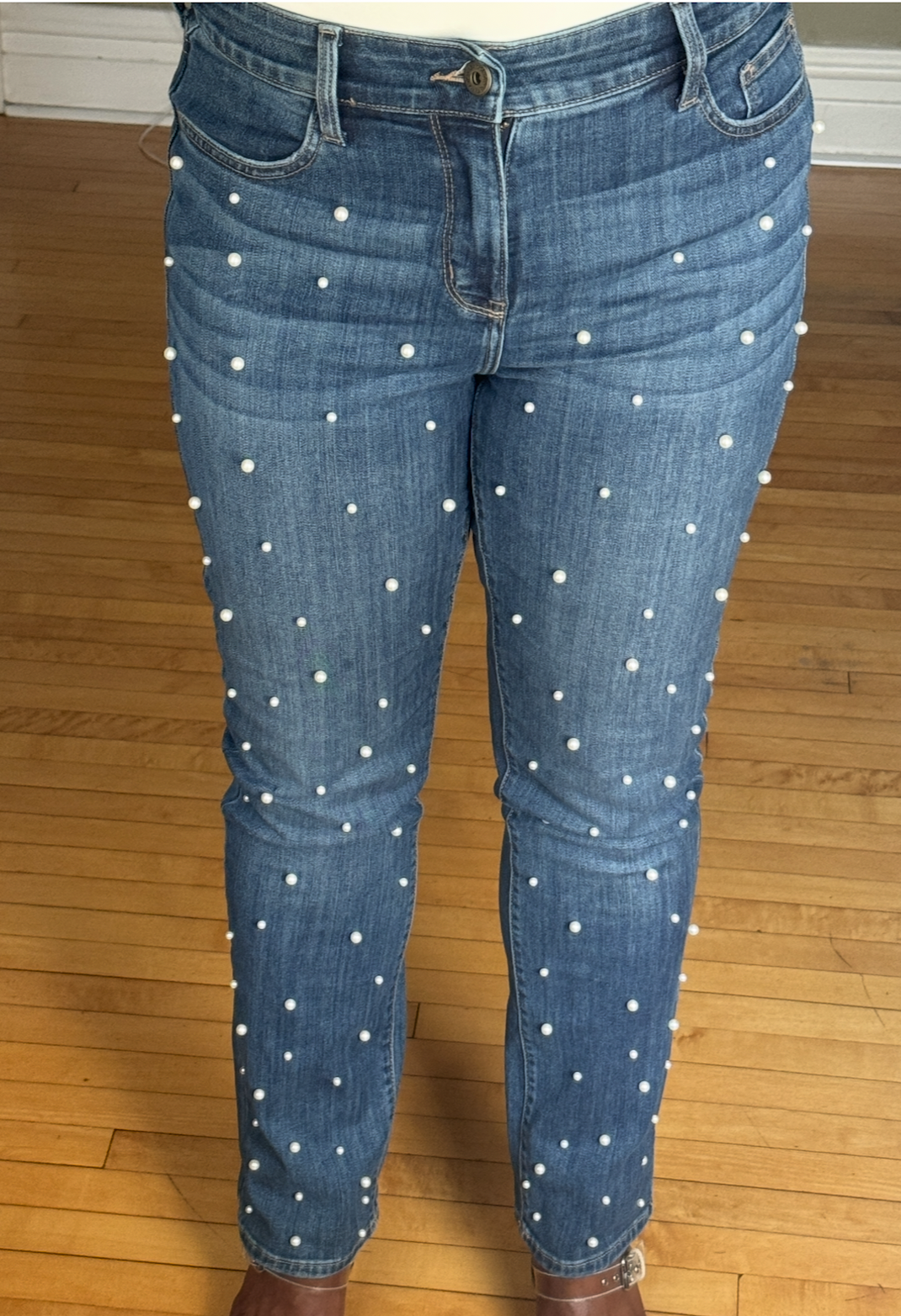 Studded Pearl Jeans