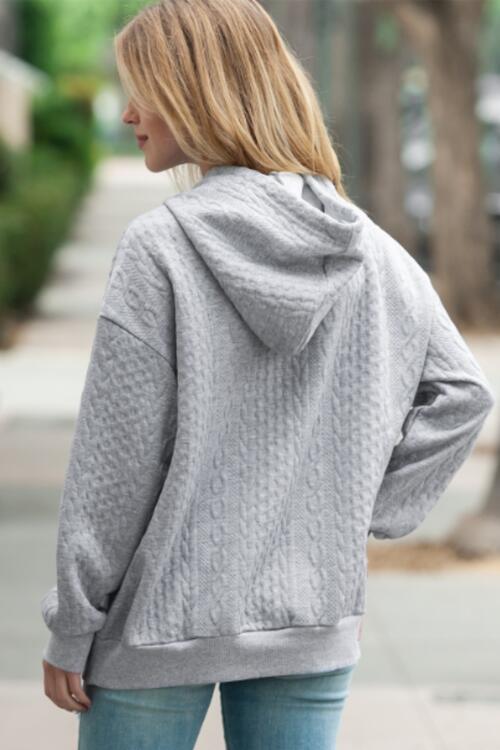 DRAWSTRING RELAXED FIT HOODIE