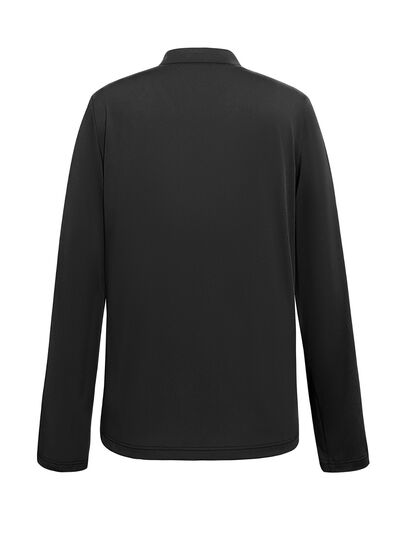 BUTTON NOTCHED LONG SLEEVE T-SHIRT
