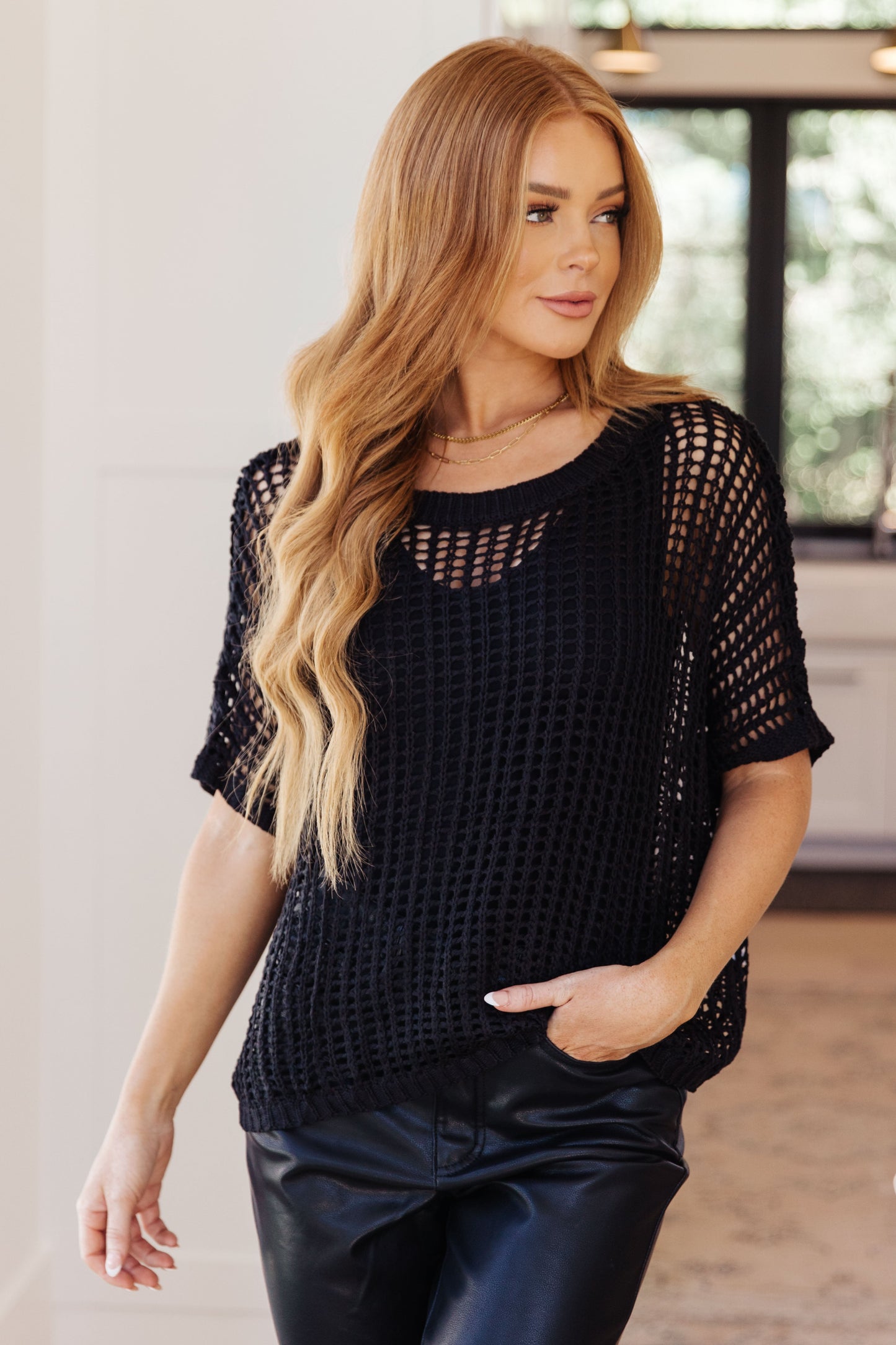 COASTAL DREAMS FISHNET TOP