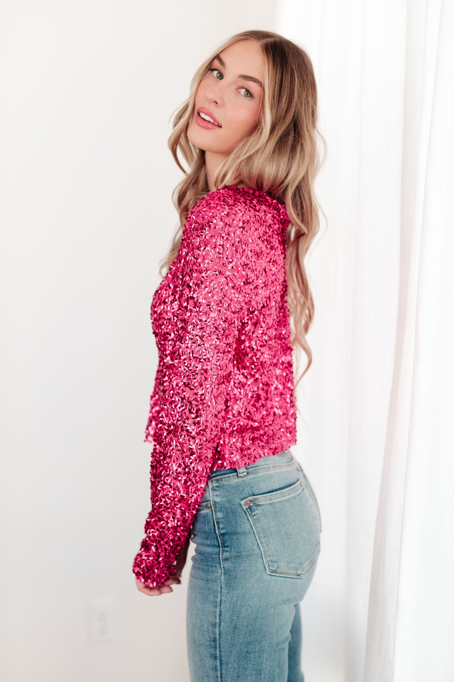 YOU FOUND ME SEQUIN TOP