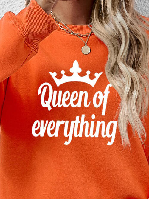 QUEEN OF EVERYTHING Round Neck Sweatshirt