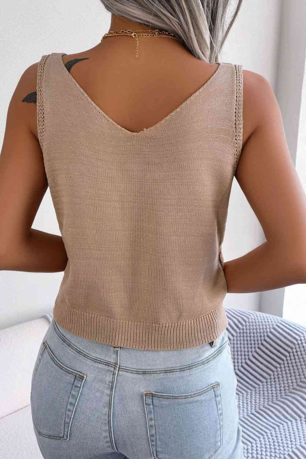 CABLE KNIT TANK